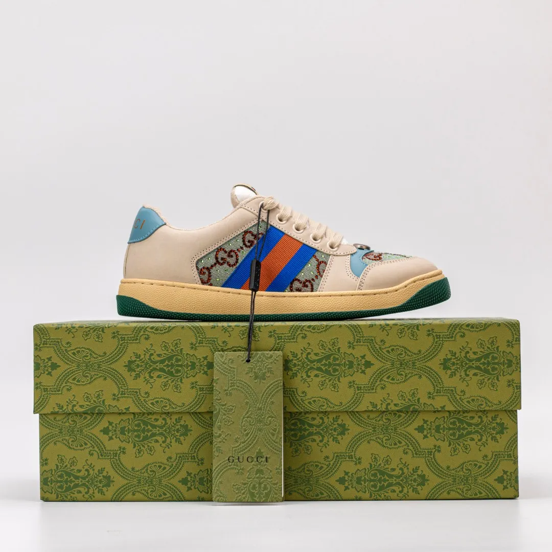 Ex-factory price: RMB 300 [higher version] GUCCI casual sports distressed small dirty shoes, polished cowhide fabric, hand-made distressed effect!  Original terry cloth, delicate, soft, comfortable and breathable. Privately molded steel-stamped two-color original TPU outsole (lower layer is wider, upper layer is narrower) to differentiate the wrong version of the outsole in the market. Fabric, material, outsole, detail comparison SIZE: 34-41, 38-45 regular size (women's 34, 41, men's 38, 45 customized, non-returnable and non-exchangeable) (women's colors and men's models need to be customized)